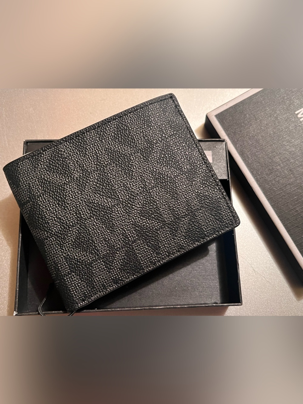 Michael Kors Men's "Jet Set” Bifold Wallet in Black